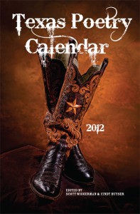 Front cover of the 2012 Texas Poetry Calendar