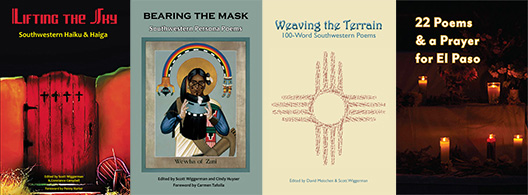 Four Covers: Lifting the Sky, Bearing the Mask, Weaving the Terrain, 22 Poems & a Prayer for El Paso